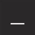 substract icon. Filled substract icon for website design and mobile, app development. substract icon from filled essential