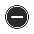 Substract icon vector sign and symbol isolated on white background, Substract logo concept