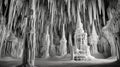 Subterranean Beauty: Limestone Cave Stalactites and Stalagmites