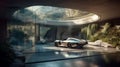 Subterranean Luxury Home with Self-Driving Car