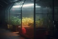 Subterranean Oasis: A Futuristic Greenhouse Laboratory