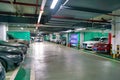 Subterranean parking lot of a shopping mall in Shenzhen