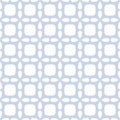 Subtle abstract geometric seamless pattern. Simple vector texture with curved shapes, tiles, grid, lattice, net, mesh. Minimal Royalty Free Stock Photo