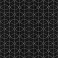 Subtle black and white vector geometric linear pattern. Art deco background Royalty Free Stock Photo