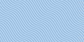 Subtle blue curvy wavy lines pattern. Vector abstract seamless background Royalty Free Stock Photo