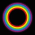 Subtle Body Circle Rainbow Gradient Aura Ring Royalty Free Stock Photo