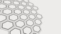 Subtle 3D Hexagonal Honeycomb Pattern Background, vector design Generative AI Royalty Free Stock Photo