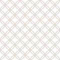 Subtle diamond grid texture. White and beige vector geometric seamless pattern Royalty Free Stock Photo