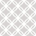 Subtle diamond grid texture. White and gray vector geometric seamless pattern Royalty Free Stock Photo