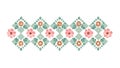 Subtle Floral Pattern with Argyle Influence, vector design Generative AI Royalty Free Stock Photo