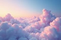 Subtle flowing cloudscape, calming pastel hues in endless cycle, background, ethereal, cloud pattern Royalty Free Stock Photo