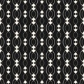 Subtle seamless pattern with smooth wavy shapes, chains, curved vertical lines. Royalty Free Stock Photo