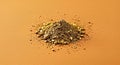 Subtle Gold Dust Particles on Matte Background Enhanced by Soft Diffuse Glow