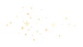 Subtle Gold Star Particle Scatter Vector, Delicate Glimmer Effect, vector design Generative AI Royalty Free Stock Photo