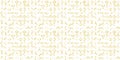 Subtle golden vector minimalist seamless pattern with small halftone triangles Royalty Free Stock Photo