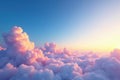 Subtle gradient sky, clouds seamlessly looping, color, gradation, loop Royalty Free Stock Photo