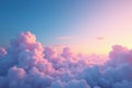 Subtle gradient sky, clouds seamlessly looping, pattern, bright Royalty Free Stock Photo