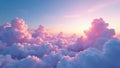 Subtle gradient sky, clouds seamlessly looping , repeat, open Royalty Free Stock Photo