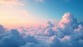 Subtle gradient sky, clouds seamlessly looping , texture, continuous, element Royalty Free Stock Photo