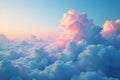 Subtle gradient sky, cloudscape seamless loop, seamless, repeat Royalty Free Stock Photo