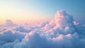 Subtle gradient sky, soft clouds seamlessly looping , blue, clouds Royalty Free Stock Photo