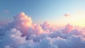 Subtle gradient sky, soft clouds seamlessly looping , graphic, aerial, light Royalty Free Stock Photo
