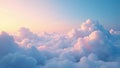 Subtle gradient sky, soft clouds seamlessly looping , pastel, backdrop, vibrant Royalty Free Stock Photo