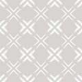 Subtle grid vector seamless pattern. Abstract white and gray geometric texture Royalty Free Stock Photo