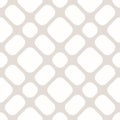 Subtle grid vector seamless pattern. Simple abstract geometric minimal texture with rounded shapes Royalty Free Stock Photo
