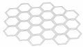 Subtle Hexagonal Grid Pattern, Minimalist Geometric Background, vector design Generative AI Royalty Free Stock Photo
