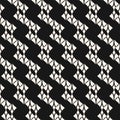 Subtle black and white lace texture. Vector abstract geometric seamless pattern Royalty Free Stock Photo