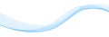 Subtle light blue transparent wave on white. Vector graphics