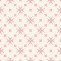 Subtle minimal floral pattern with small flowers, squares. Design for girls, babies, decoration, prints