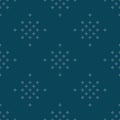 Subtle minimal teal abstract vector seamless pattern with diamond shapes, stars