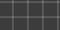 Subtle monochrome plaid pattern. Elegant, minimalist design with a grid of thin white lines on a dark gray background