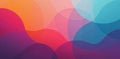Subtle, muted color gradients in overlapping, rounded geometric shapes , mobile, texture, gradient