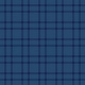 Subtle navy blue plaid pattern. Elegant and versatile, ideal for backgrounds, textiles, or website design. Evokes feelings of Royalty Free Stock Photo