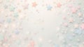 Subtle pastel stars pattern on soft canvas Royalty Free Stock Photo