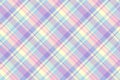 Subtle pattern background tartan, ribbon textile check texture. Yuletide seamless fabric vector plaid in light and white colors Royalty Free Stock Photo