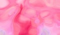 Subtle pink abstract liquid paint textured background with decorative spirals and swirls