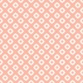 Subtle pink and white abstract geometric floral seamless pattern. Asian style Royalty Free Stock Photo