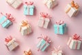 Subtle repeating gift box pattern, pastel shades , pastel, romantic Royalty Free Stock Photo