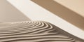 Subtle Sand Texture with Flowing Ripple Effect and Soft Shadows. Royalty Free Stock Photo
