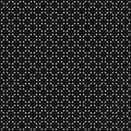 Subtle seamless pattern with delicate grid, tiny floral shapes. Black and white Royalty Free Stock Photo