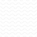 Subtle seamless pattern, dotted wavy lines Royalty Free Stock Photo