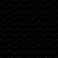 Subtle seamless pattern, dotted wavy lines Royalty Free Stock Photo