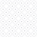 Subtle seamless pattern with tiny star shapes in square grid.