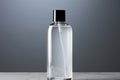 Subtle sophistication Cosmetic bottle on light grey backdrop exudes elegant charm