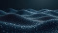 Subtle stippled halftone waves, seamless repeating pattern Light grey dots on dark grey background , texture, organic