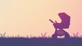 Subtle stroller silhouette repeat on pastel background, bright, stroller, texture Royalty Free Stock Photo